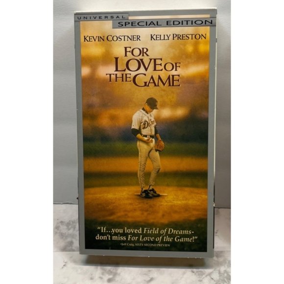 For the Love of the Game VHS Kevin Costner Kelly Preston Special Edition 1999 - Picture 2 of 5